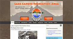 Desktop Screenshot of lakecapote.com